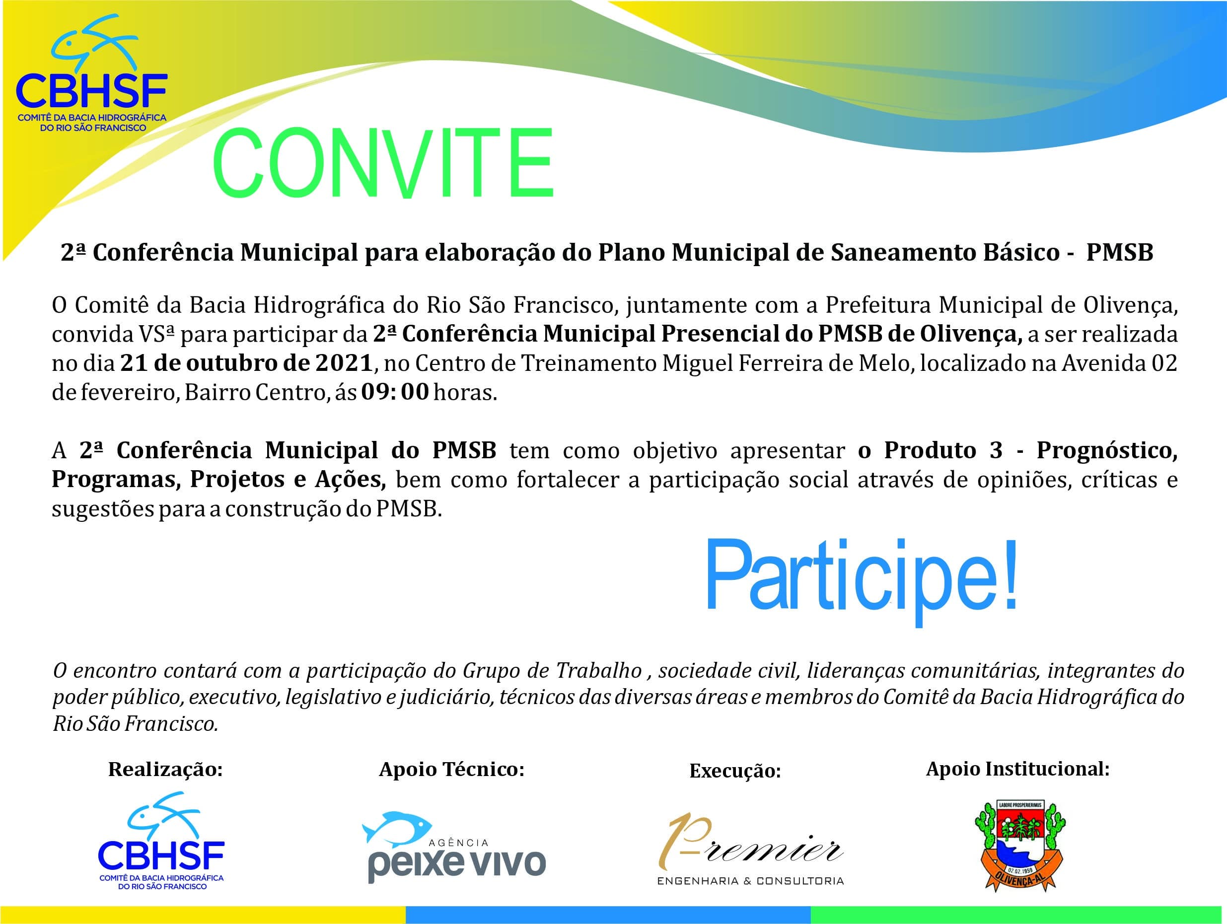 Convite 2 Conferência GT Olivença